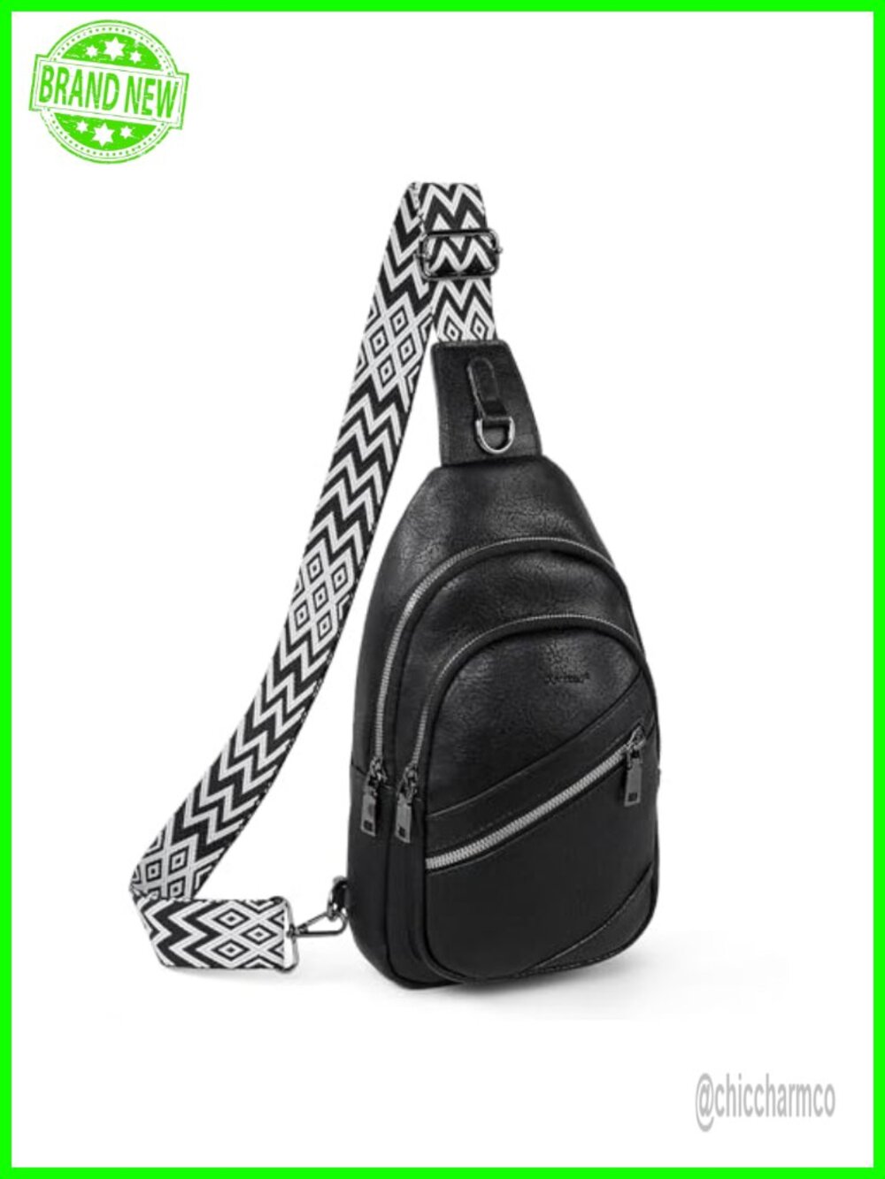 Leather Crossbody Sling Bag Adjustable Strap Travel Purse